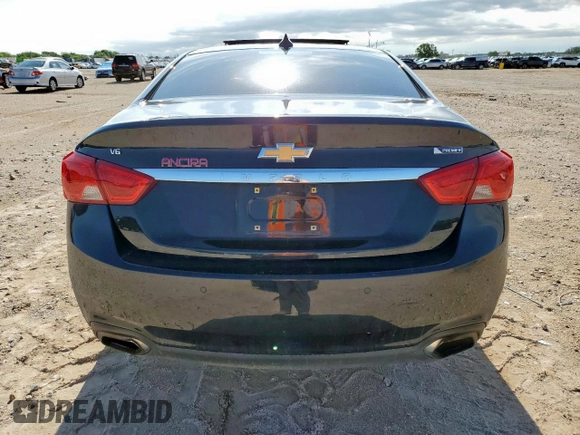 2017 Chevrolet Impala Premier with VIN 2G1145S32H9131776, listed as a Copart auction lot 58632535 with Not provided miles and Salvage title. Bid and sale history available at DreamBid. Image 6.