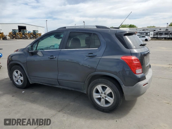 2016 Chevrolet Trax LT with VIN 3GNCJLSB6GL158955, listed as a Copart auction lot 52743815 with 125,487 mi miles and Clean Title. Bid and sale history available at DreamBid. Image 2.