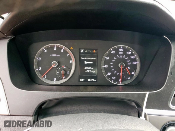 2015 Hyundai Sonata Sport z VIN 5NPE34AB8FH202424, wystawiony jako Copart lot #54832895 z przebiegiem 99 472 mil mil oraz Szkoda całkowita • Salvage title. Historia ofert i sprzedaży dostępna na DreamBid. Obrazek 9.