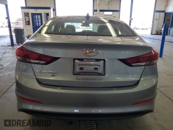 2017 Hyundai Elantra SE with VIN 5NPD74LF9HH076318, listed as a Copart auction lot 58965025 with 73,032 mi miles and Salvage title. Bid and sale history available at DreamBid. Image 6.