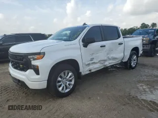 2024 Chevrolet Silverado 1500 Custom with VIN 3GCPABEK8RG445662, listed as a Copart auction lot 54160645 with 1,559 mi miles and Salvage Title. Bid and sale history available at DreamBid. Image 1.