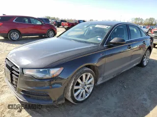 2014 Audi A6 3.0T Prestige with VIN WAUHGAFC3EN080164, listed as a Copart auction lot 43243825 with 143,391 mi miles and Salvage Title. Bid and sale history available at carsss.com. Image 1.