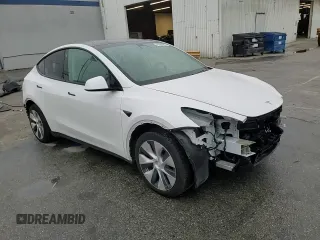 2020 Tesla Model Y Long Range with VIN 5YJYGDEE5LF053938, listed as a Copart auction lot 43381985 with 69,291 mi miles and Salvage Title. Bid and sale history available at DreamBid. Image 11.