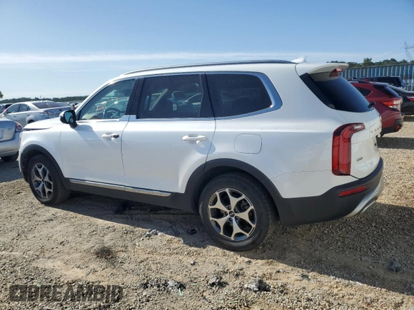 2021 Kia Telluride EX with VIN 5XYP3DHC2MG104890, listed as a Copart auction lot 57723325 with 89,122 mi miles and Salvage title. Bid and sale history available at DreamBid. Image 2.