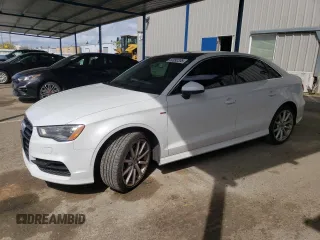 2016 Audi A3 2.0T Premium Plus with VIN WAUJ8GFF4G1069082, listed as a Copart auction lot 50992205 with 72,125 mi miles and Salvage Title. Bid and sale history available at carsss.com. Image 1.