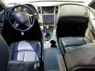 2014 Infiniti Q50 with VIN JN1BV7AP4EM687999, listed as a Copart auction lot 52318195 with 155,516 mi miles and Salvage title. Bid and sale history available at DreamBid. Image 8.