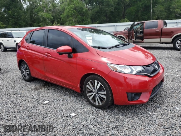 2015 Honda Fit EX-L with VIN 3HGGK5H86FM748582, listed as a Copart auction lot 59849275 with 87,605 mi miles and Salvage title. Bid and sale history available at DreamBid. Image 4.