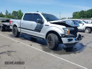 2018 Ford F-150 XL with VIN 1FTEW1EGXJFA34042, listed as a IAAI auction lot 42150357 with 153,202 mi miles and . Bid and sale history available at DreamBid. Image 1.