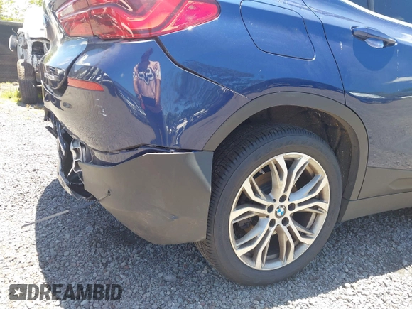 2020 BMW X2 sDrive28i with VIN WBXYH9C05L5P25132, listed as a IAAI auction lot 42269935 with 55,508 mi miles and . Bid and sale history available at DreamBid. Image 17.