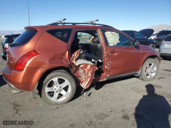 2004 Nissan Murano SE with VIN JN8AZ08W94W302638, listed as a Copart auction lot 44238265 with 145,452 mi miles and Salvage Title. Bid and sale history available at carsss.com. Image 3.