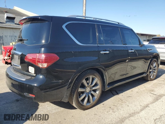 2012 Infiniti QX56 7-passenger z VIN JN8AZ2NE1C9020448, wystawiony jako Copart lot #76786414 z przebiegiem 188 572 mil mil oraz Tytuł czysty. Historia ofert i sprzedaży dostępna na DreamBid. Obrazek 3.
