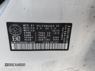 2019 Volkswagen Jetta SEL with VIN 3VWE57BU0KM218856, listed as a Copart auction lot 81052064 with 230,284 mi miles and Clean title. Bid and sale history available at DreamBid. Image 12.