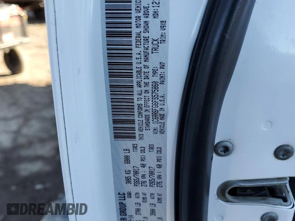 2015 Ram 1500 Tradesman with VIN 1C6RR6FG6FS575860, listed as a Copart auction lot 89119345 with 290,500 mi miles and Salvage title. Bid and sale history available at DreamBid. Image 12.