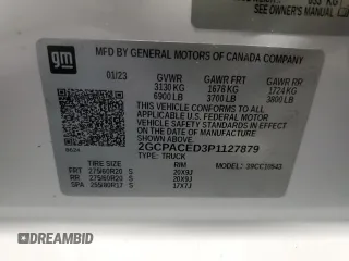2023 Chevrolet Silverado 1500 LT with VIN 2GCPACED3P1127879, listed as a Copart auction lot 82417144 with 9,861 mi miles and Salvage Title. Bid and sale history available at DreamBid. Image 14.
