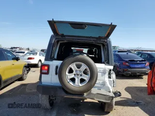 2022 Jeep Wrangler Unlimited Willys with VIN 1C4HJXDN2NW134737, listed as a Copart auction lot 67411754 with 56,296 mi miles and Salvage Title. Bid and sale history available at DreamBid. Image 6.
