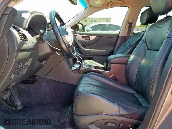2015 Infiniti QX70 with VIN JN8CS1MW1FM481491, listed as a Copart auction lot 58841045 with 196,155 mi miles and Salvage title. Bid and sale history available at DreamBid. Image 7.