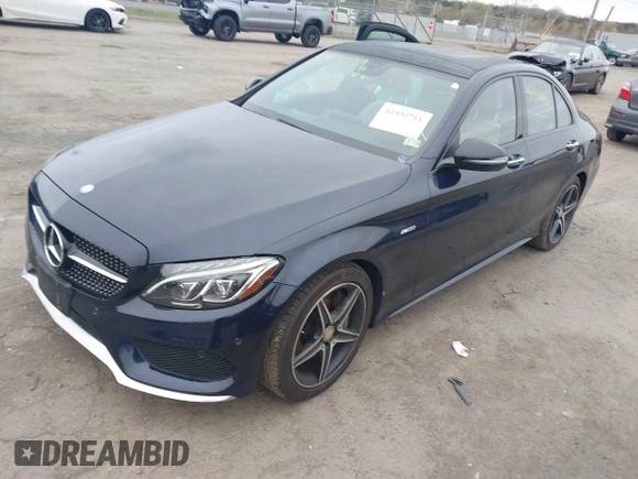 2016 Mercedes-Benz C 450 AMG with VIN 55SWF6EB1GU127291, listed as a IAAI auction lot 41930711 with 32,614 mi miles and . Bid and sale history available at carsss.com. Image 2.