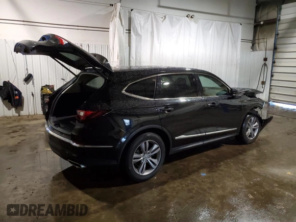 2022 Acura MDX with VIN 5J8YE1H34NL002818, listed as a Copart auction lot 84178274 with 54,213 mi miles and Salvage Title. Bid and sale history available at carsss.com. Image 3.