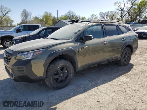 2023 Subaru Outback Wilderness with VIN 4S4BTGUD5P3172938, listed as a Copart auction lot 52892625 with 25,515 mi miles and Salvage title. Bid and sale history available at DreamBid. Image 1.
