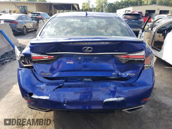2016 Lexus GS 350 with VIN JTHCZ1BL3GA000285, listed as a Copart auction lot 72135184 with 79,400 mi miles and Salvage Title. Bid and sale history available at carsss.com. Image 6.