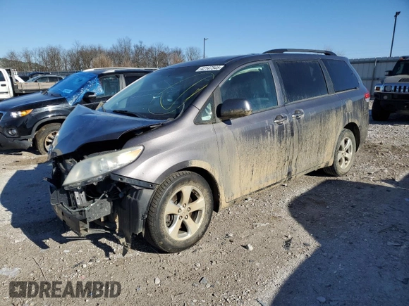 2012 Toyota Sienna LE AAS with VIN 5TDKK3DC8CS221954, listed as a Copart auction lot 42147545 with 269,023 mi miles and Salvage Title. Bid and sale history available at carsss.com. Image 1.