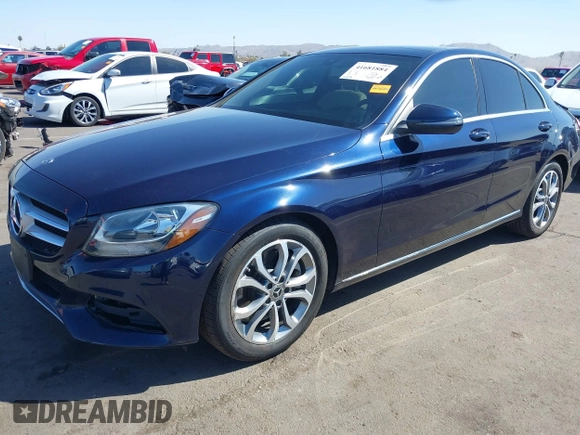 2018 Mercedes-Benz C 300 with VIN WDDWF4JBXJR415992, listed as a IAAI auction lot 41681884 with 49,695 mi miles and . Bid and sale history available at DreamBid. Image 2.