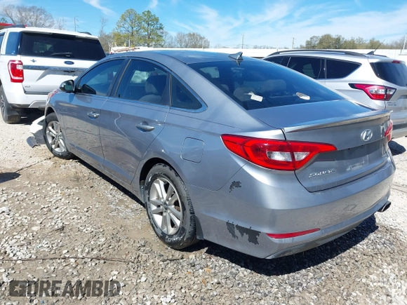 2016 Hyundai Sonata SE with VIN 5NPE24AF8GH413095, listed as a IAAI auction lot 41695202 with 136,175 mi miles and . Bid and sale history available at DreamBid. Image 3.