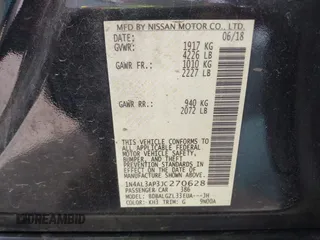 2018 Nissan Altima 2.5 S with VIN 1N4AL3AP3JC270628, listed as a IAAI auction lot 42148978 with 62,561 mi miles. Bid and sale history available at carsss.com. Image 9.