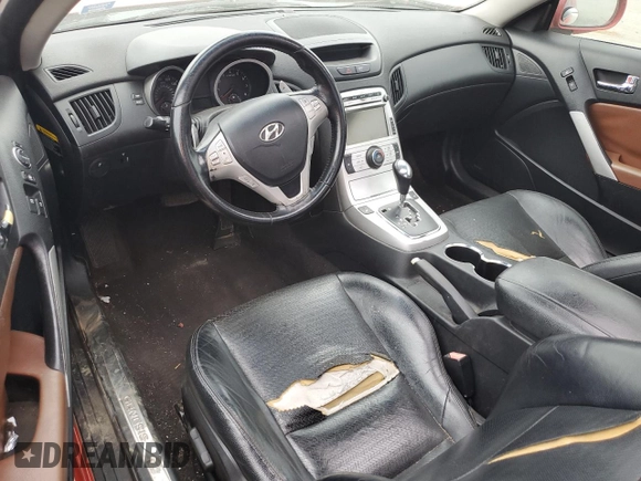 2010 Hyundai Genesis Coupe Grand Touring z VIN KMHHU6KH6AU019204, wystawiony jako Copart lot #78815124 z przebiegiem Nie podano mil oraz Szkoda całkowita • Salvage title. Historia ofert i sprzedaży dostępna na DreamBid. Obrazek 8.