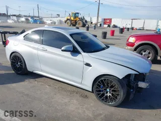 2021 BMW M2 Competition with VIN WBS2U7C00M7G44575, listed as a IAAI auction lot 41602801 with 17,453 mi miles. Bid and sale history available at carsss.com. Image 1.