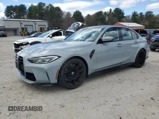 2021 BMW M3 with VIN WBS53AY08MFL00775, listed as a Copart auction lot 52444765 with 5,682 mi miles and Salvage title. Bid and sale history available at DreamBid. Image 1.