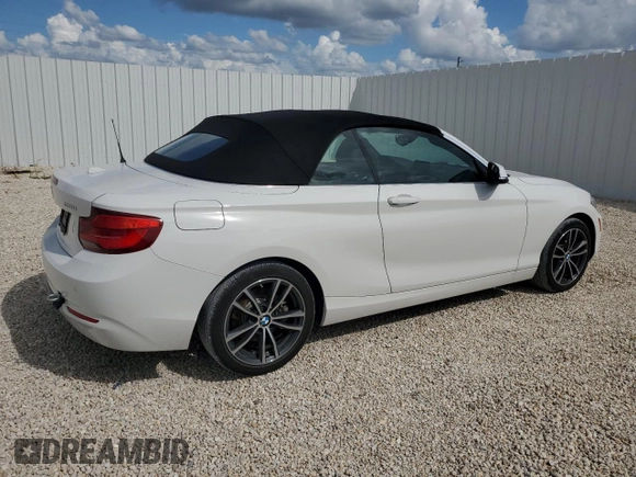 2019 BMW 2 Series 230i xDrive with VIN WBA2K1C53K7D28538, listed as a Copart auction lot 70381304 with 41,826 mi miles and Non Repairable. Bid and sale history available at carsss.com. Image 3.