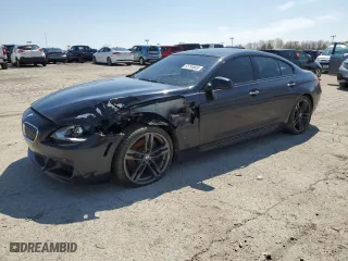 2014 BMW 6 Series 650i xDrive with VIN WBA6B4C5XED099250, listed as a Copart auction lot 52734845 with 0 mi miles and Clean Title. Bid and sale history available at carsss.com. Image 1.