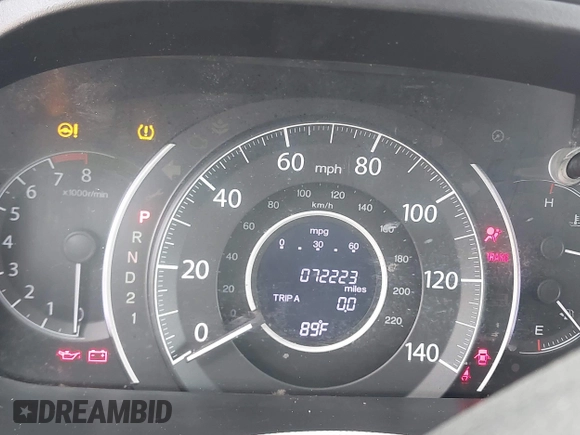 2014 Honda CR-V LX with VIN 5J6RM3H30EL041952, listed as a IAAI auction lot 42202991 with 72,223 mi miles. Bid and sale history available at carsss.com. Image 7.