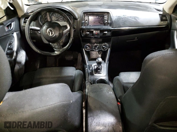 2015 Mazda CX-5 Touring with VIN JM3KE4CY1F0458911, listed as a Copart auction lot 87666255 with 0 mi miles and Salvage Title. Bid and sale history available at carsss.com. Image 8.