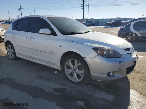 2008 Mazda Mazda3 s Sport with VIN JM1BK343X81147831, listed as a Copart auction lot 44816355 with 207,911 mi miles and Salvage Title. Bid and sale history available at carsss.com. Image 4.