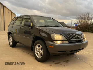 1999 Lexus RX 300 Luxury SUV with VIN JT6GF10U5X0022633, listed as a Copart auction lot 76636844 with 271,149 mi miles and Clean Title. Bid and sale history available at carsss.com. Image 1.