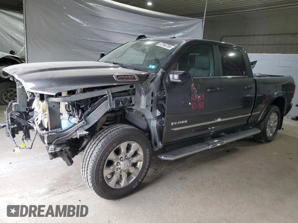 2024 Ram 2500 Limited with VIN 3C6UR5SL5RG345147, listed as a Copart auction lot 57266705 with 4,602 mi miles and Salvage title. Bid and sale history available at DreamBid. Image 1.