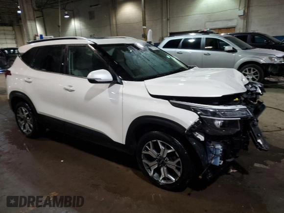 2023 Kia Seltos EX with VIN KNDERCAA2P7414838, listed as a Copart auction lot 87910445 with 38,662 mi miles and Non Repairable. Bid and sale history available at DreamBid. Image 4.