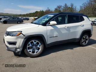 2019 Jeep Compass Limited with VIN 3C4NJDCB9KT842123, listed as a Copart auction lot 61694615 with 76,536 mi miles and Salvage title. Bid and sale history available at DreamBid. Image 1.