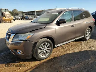 2015 Nissan Pathfinder S with VIN 5N1AR2MN8FC647051, listed as a Copart auction lot 79103814 with 113,281 mi miles and Salvage Title. Bid and sale history available at carsss.com. Image 1.