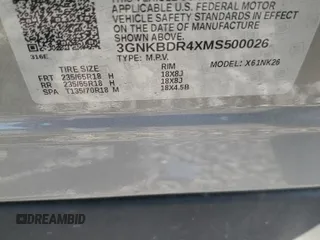 2021 Chevrolet Blazer LT с VIN 3GNKBDR4XMS500026, выставлен на аукционе Copart как лот 51181465 с пробегом 64 771 миль миль и Списание • Salvage title. История ставок и продаж доступна на DreamBid. Изображение 13.