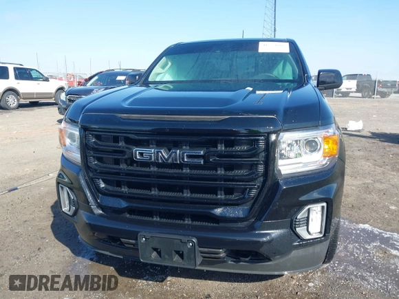 2021 GMC Canyon 2WD Elevation with VIN 1GTH5CEN4M1293315, listed as a IAAI auction lot 41754009 with 42,971 mi miles. Bid and sale history available at carsss.com. Image 12.