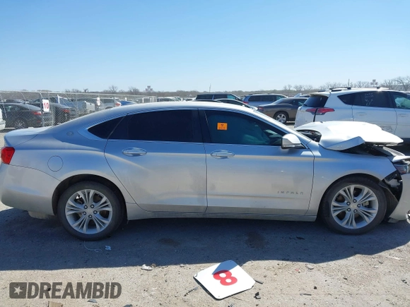 2015 Chevrolet Impala LT with VIN 1G1125S30FU127098, listed as a IAAI auction lot 41827498 with Not Provided miles and . Bid and sale history available at DreamBid. Image 13.