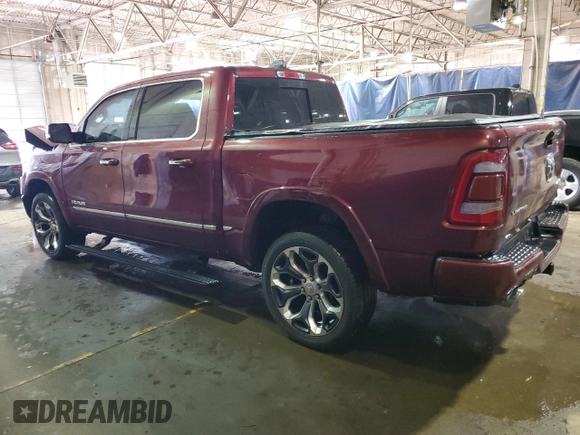 2020 Ram 1500 Limited with VIN 1C6SRFHT5LN136266, listed as a Copart auction lot 48322645 with 61,249 mi miles and Salvage Title. Bid and sale history available at carsss.com. Image 2.
