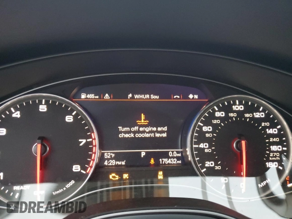 2017 Audi A6 Premium with VIN WAUF8AFC8HN006294, listed as a Copart auction lot 69848222 with 175,432 mi miles. Bid and sale history available at carsss.com. Image 9.