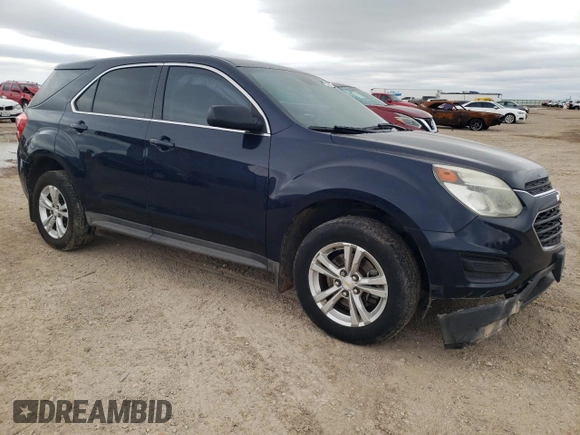 2017 Chevrolet Equinox LS with VIN 2GNALBEK6H1562445, listed as a Copart auction lot 54901655 with 112,638 mi miles and Salvage Title. Bid and sale history available at carsss.com. Image 4.