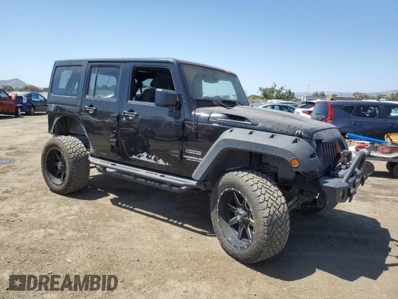 2017 Jeep Wrangler Unlimited Sport with VIN 1C4BJWDG3HL683354, listed as a Copart auction lot 63024845 with 52,813 mi miles and Salvage title. Bid and sale history available at DreamBid. Image 4.