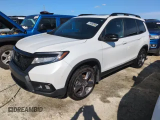 2021 Honda Passport Touring z VIN 5FNYF7H97MB003112, wystawiony jako Copart lot #74492864 z przebiegiem Nie podano mil oraz Nie do naprawy • Non repairable. Historia ofert i sprzedaży dostępna na DreamBid. Obrazek 1.