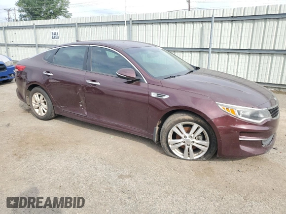 2016 Kia Optima LX z VIN 5XXGT4L36GG116153, wystawiony jako Copart lot #60501785 z przebiegiem 194 084 mil mil oraz Czysty tytuł • Clean title. Historia ofert i sprzedaży dostępna na DreamBid. Obrazek 4.